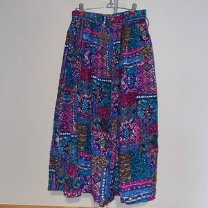 Vintage Button Up Maxi Skirt